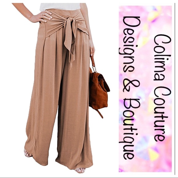 Sale last 1! Tie waist beachy pant - Picture 2 of 3